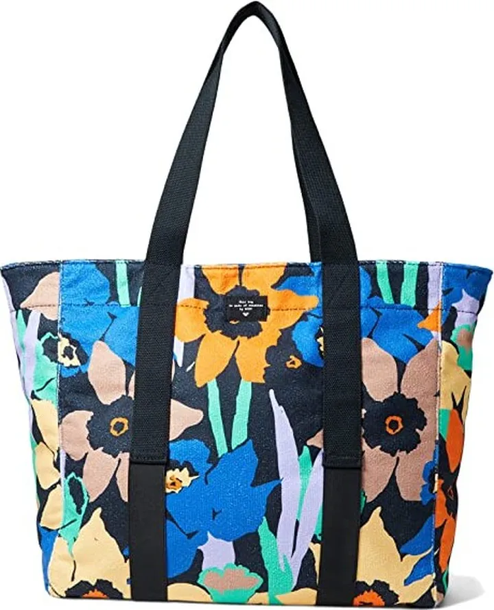 Roxy Mango Passion Tote Bag (Anthracite Flower Jammin) Handbags