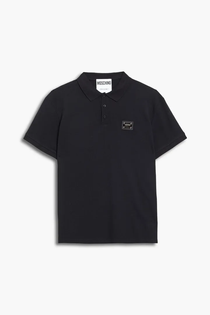 Cotton-piqué polo shirt