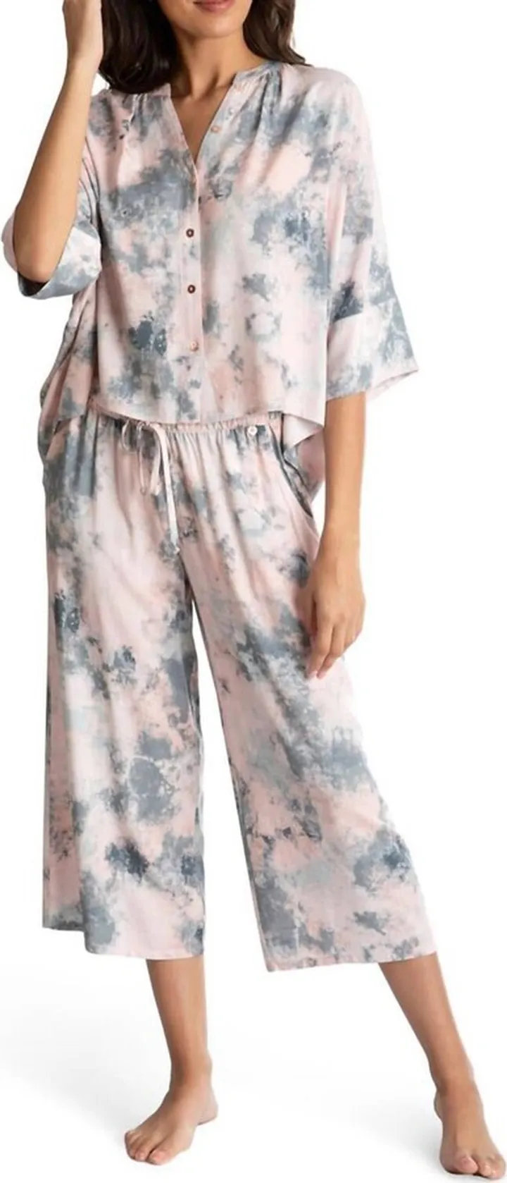Marble Pajama Set in Pink
