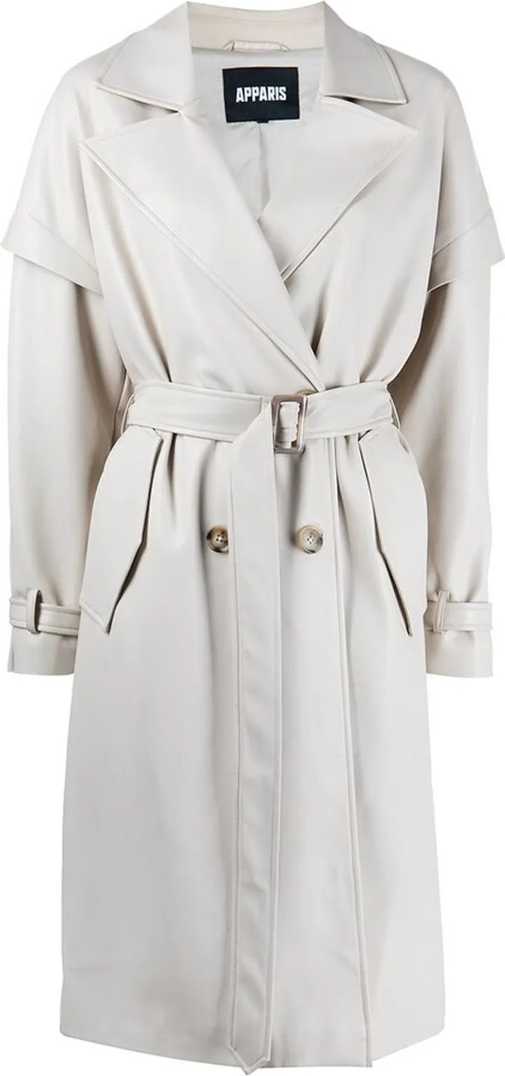 Natalia belted trench