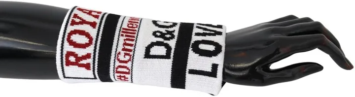 Dolce & Gabbana Wool Knit D&G Love Wristband Men's Wrap