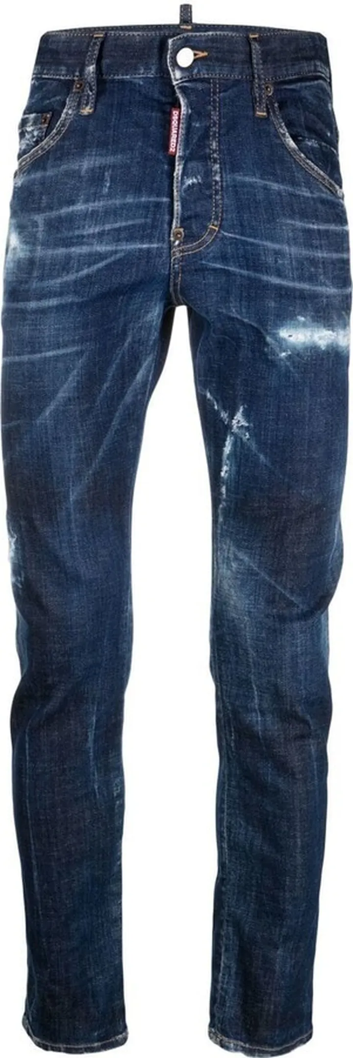Distressed Skinny-Cut Jeans