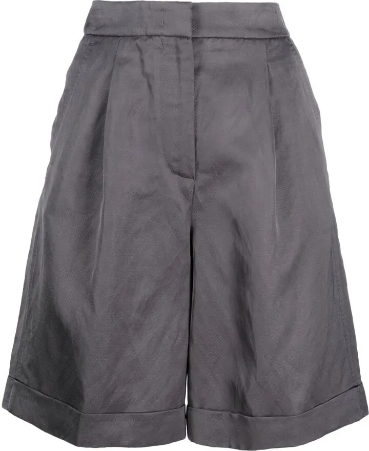 High-Waisted Tailored Shorts