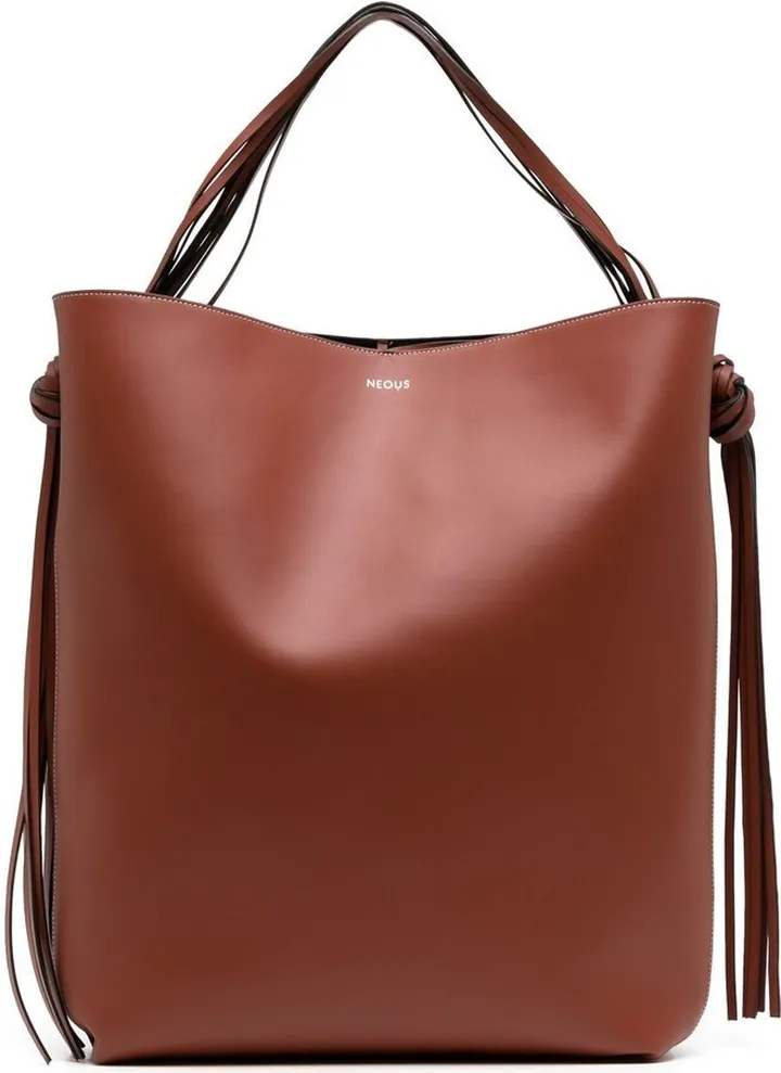 Saturn leather tote bag