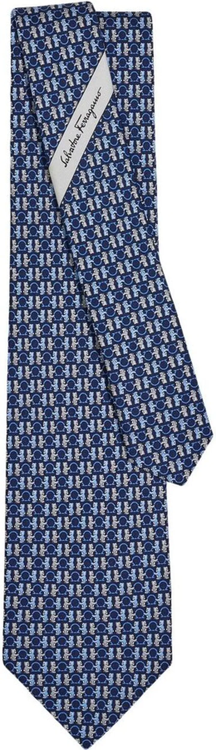 Teddy Bear-Print Silk Tie