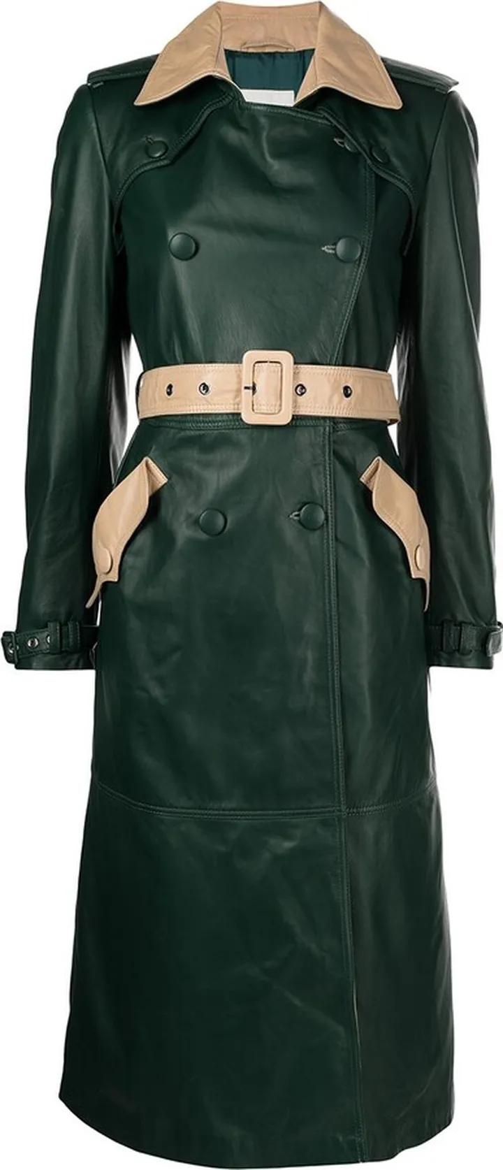 Belted-Waist Trench Coat
