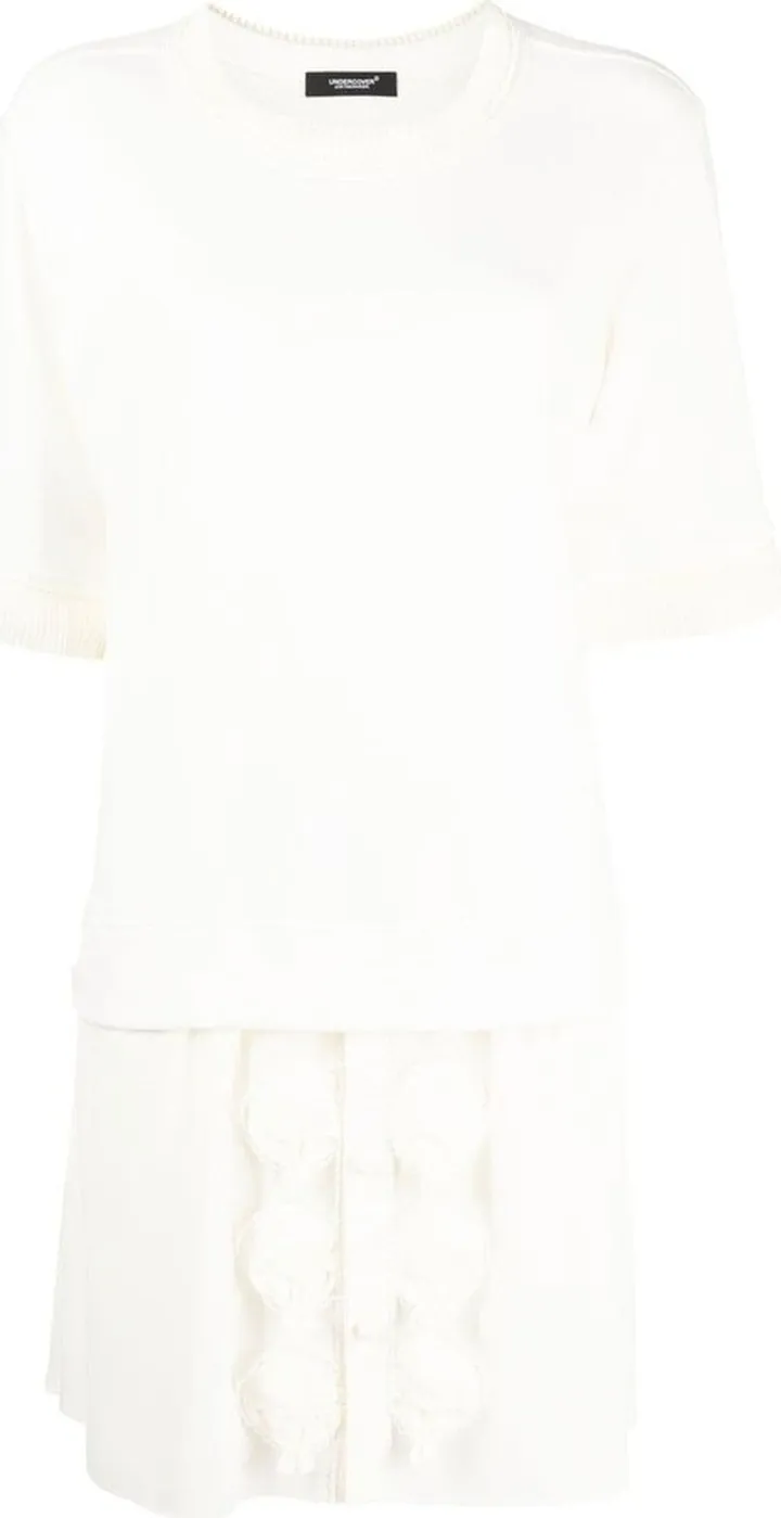 layered-effect T-shirt dress