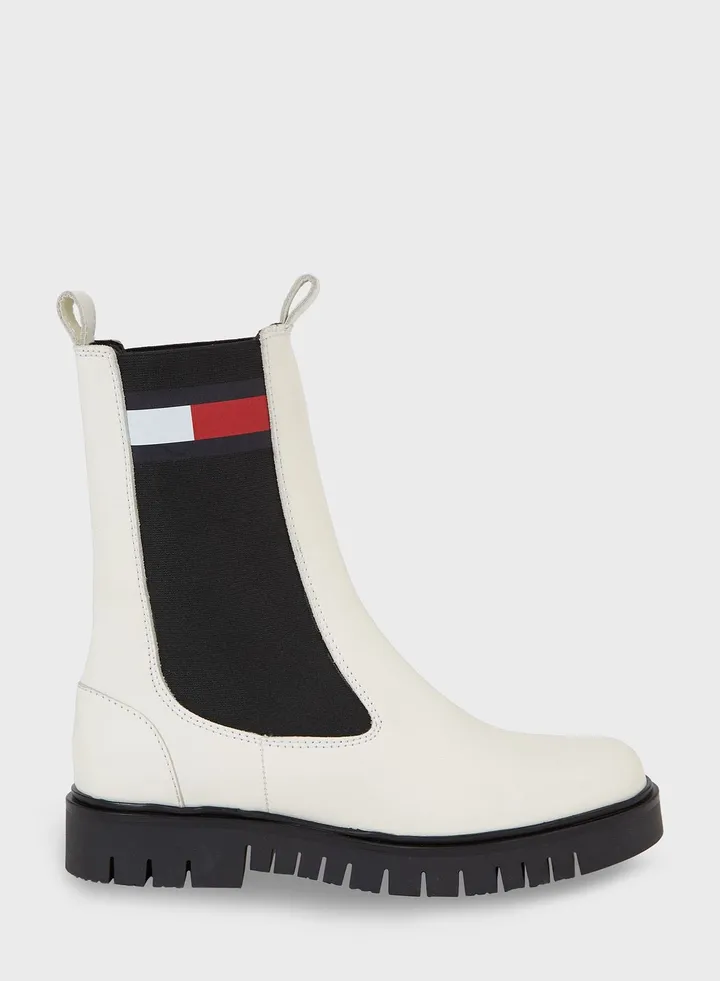 Logo Detailed Chelsea Boots