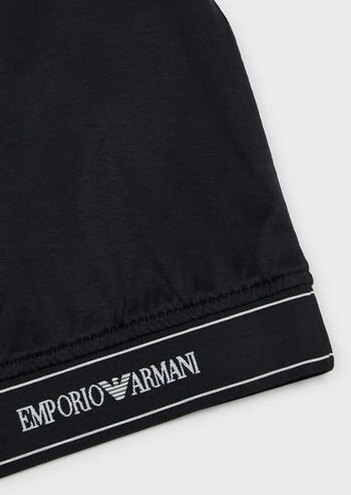 Tencel-blend jersey T-shirt with logo stripe