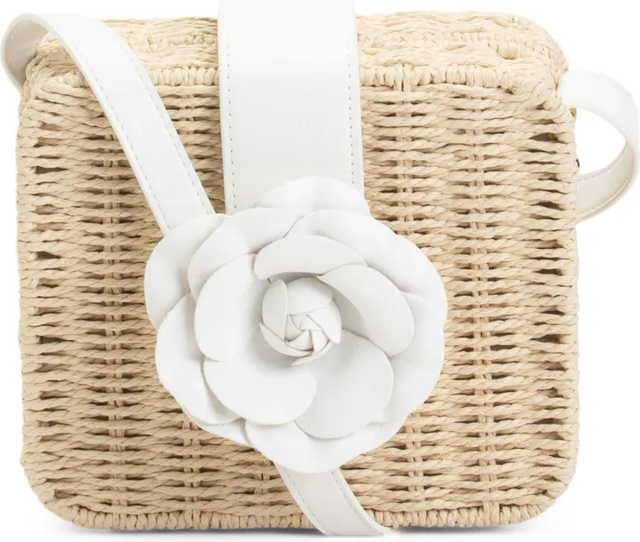 Straw Flower Crossbody