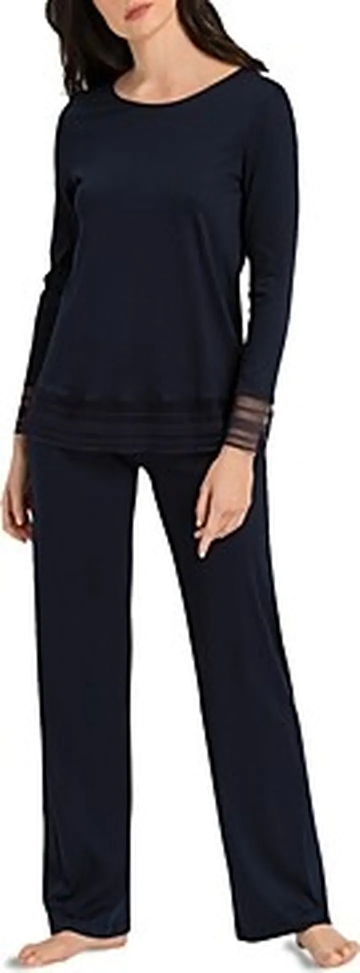 Hanro Sina Lace Trim Pajama Set