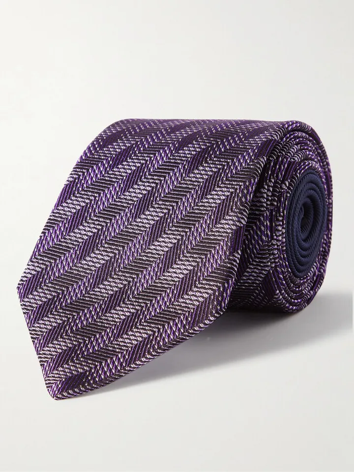 8.5cm Silk-Jacquard Tie