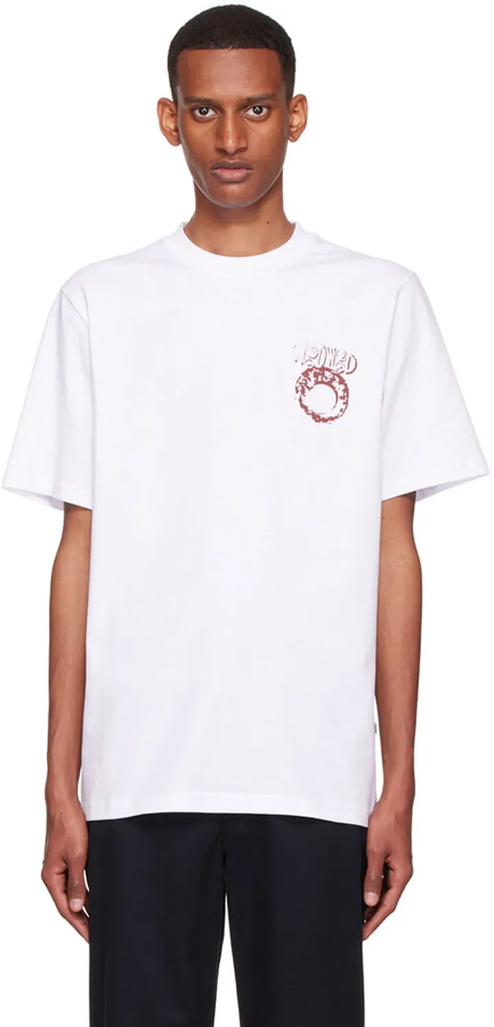 Wood Wood White Bobby T-Shirt