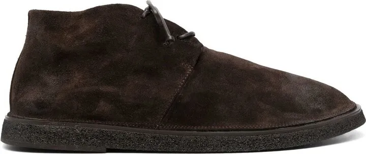 Suede Lace-Up Loafers