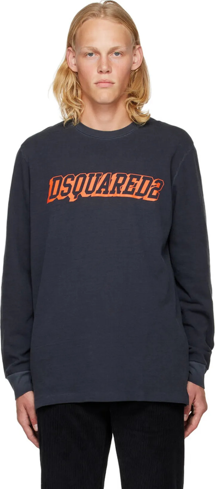 Dsquared2 Gray Printed T-Shirt