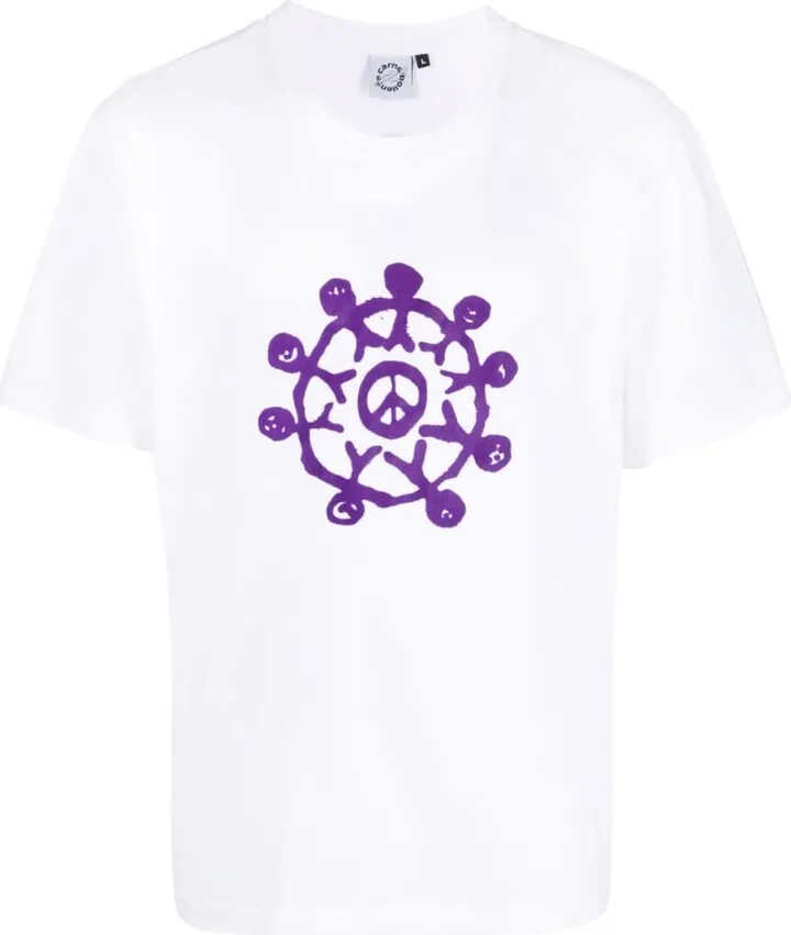 graphic-print organic-cotton T-shirt