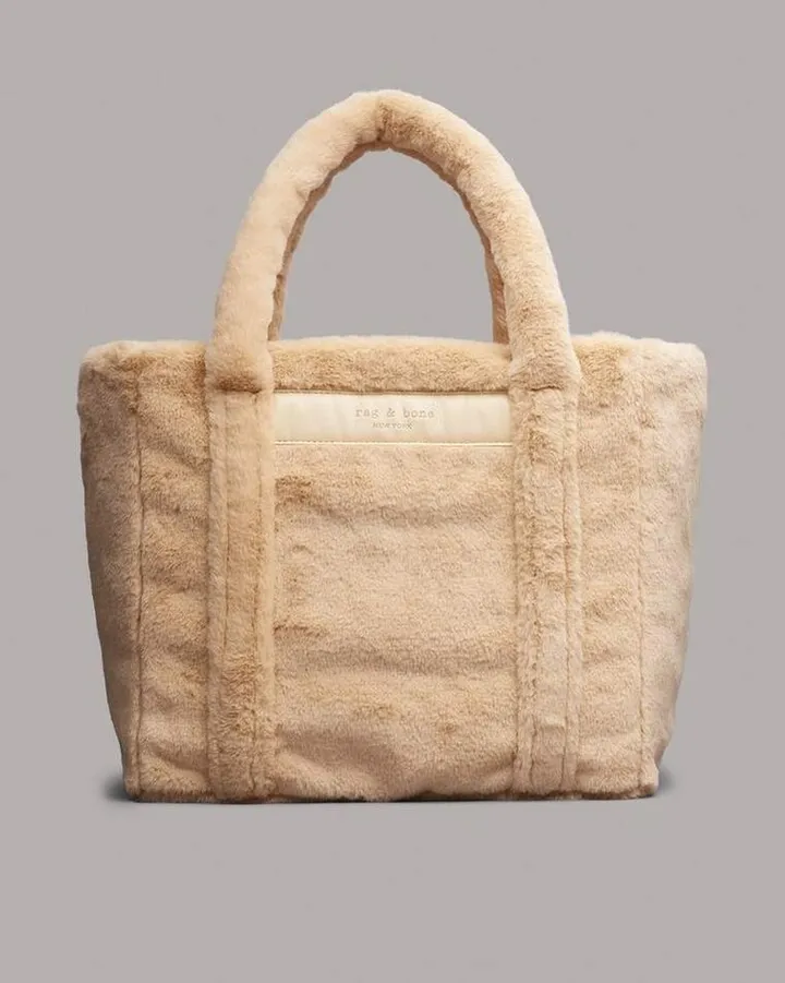 Small Cloud Tote - Faux Fur