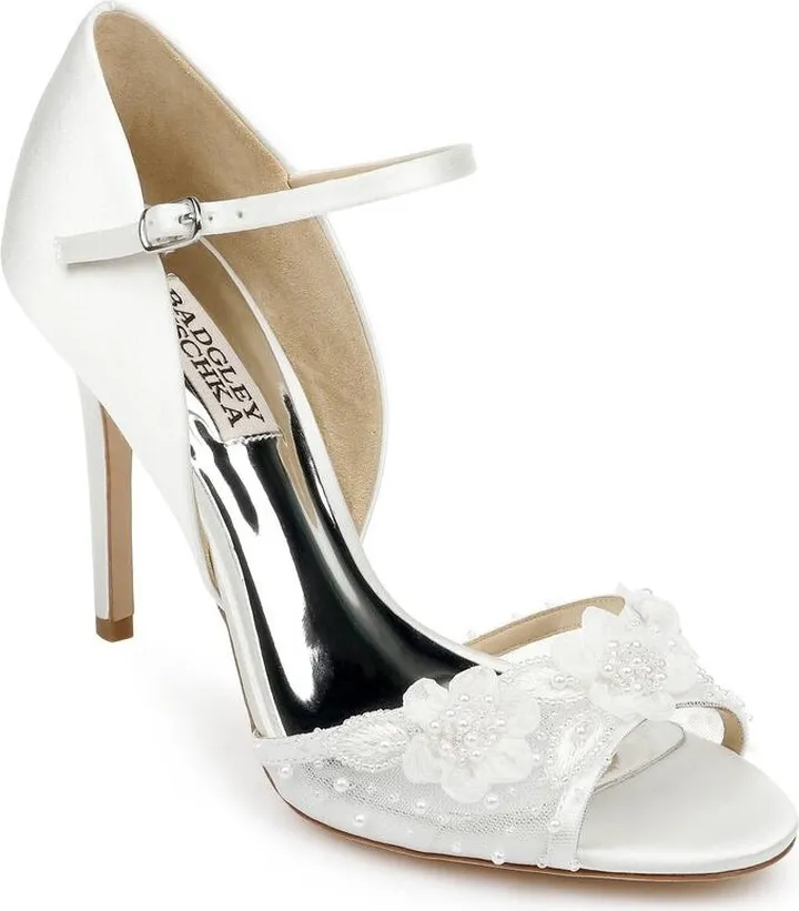 Badgley Mischka Women's Carter Peep-Toe Evening Pumps Women's Shoes