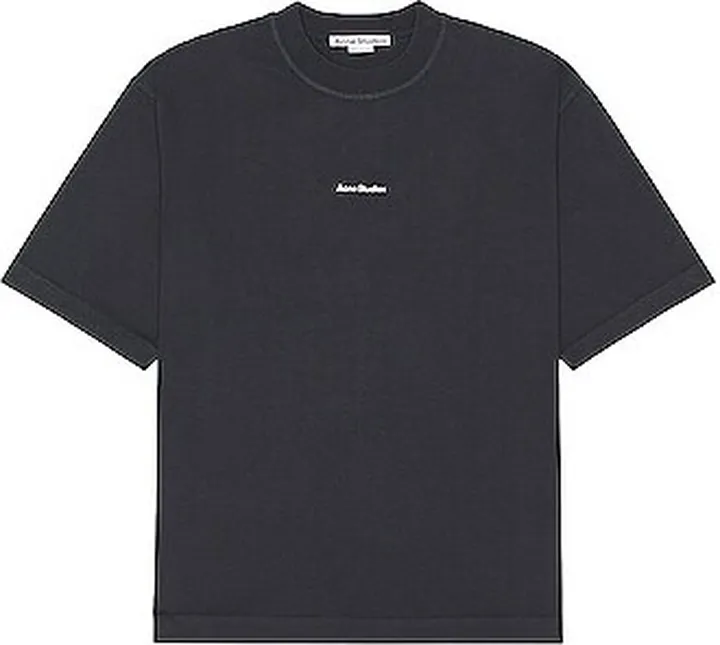 Acne Studios Extorr Stamp T-shirt in Black