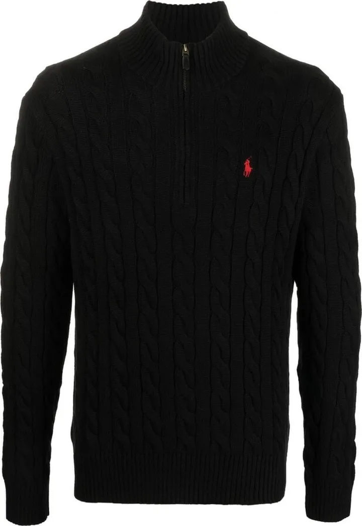 Cable-Knit Half-Zip Jumper