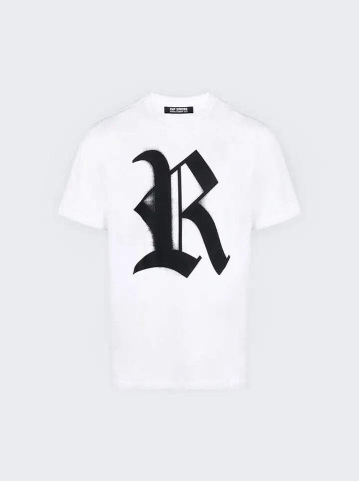 Big Fit T-Shirt with R Print White