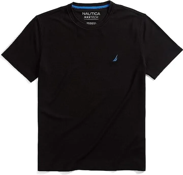 Nautica Men's Navtech Tee (True Black) Men's T Shirt