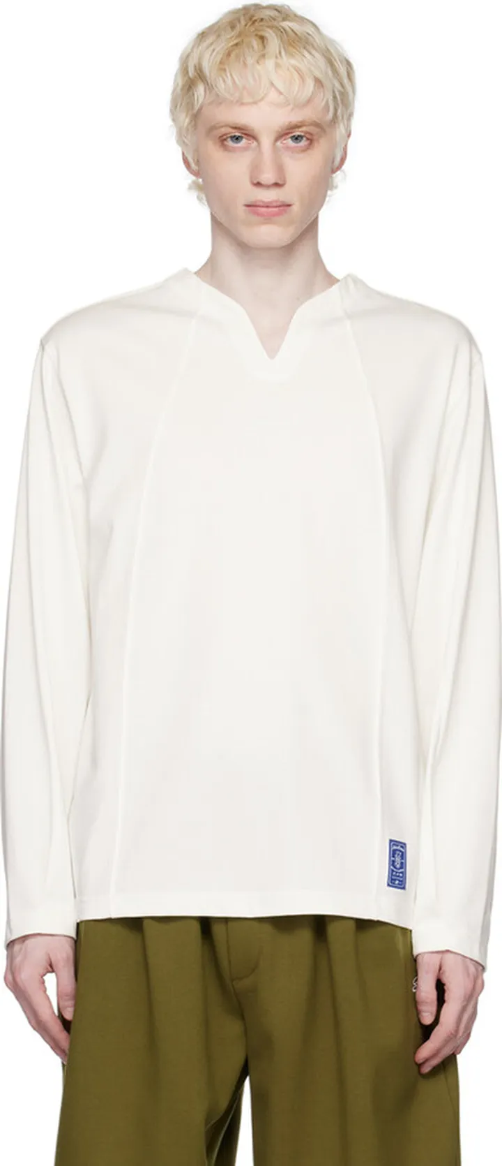 ADER error White Maze Long Sleeve T-Shirt