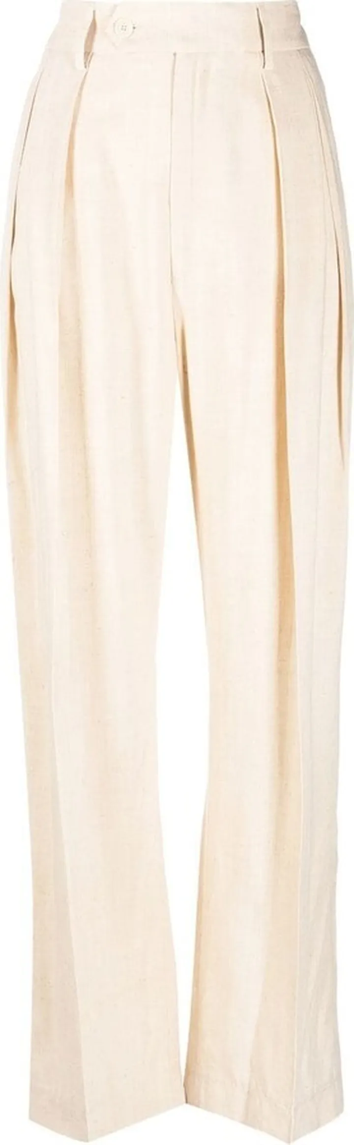 Straight-Leg Cut Trousers