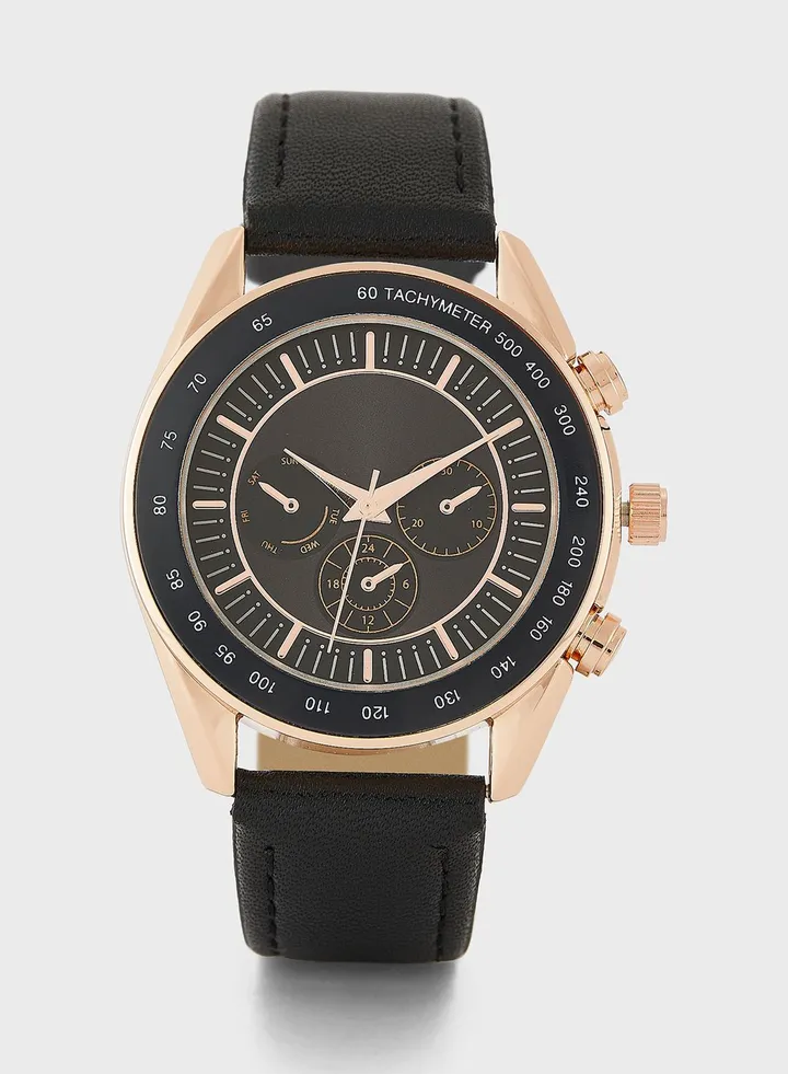 Sporty Watch With Sub Dial