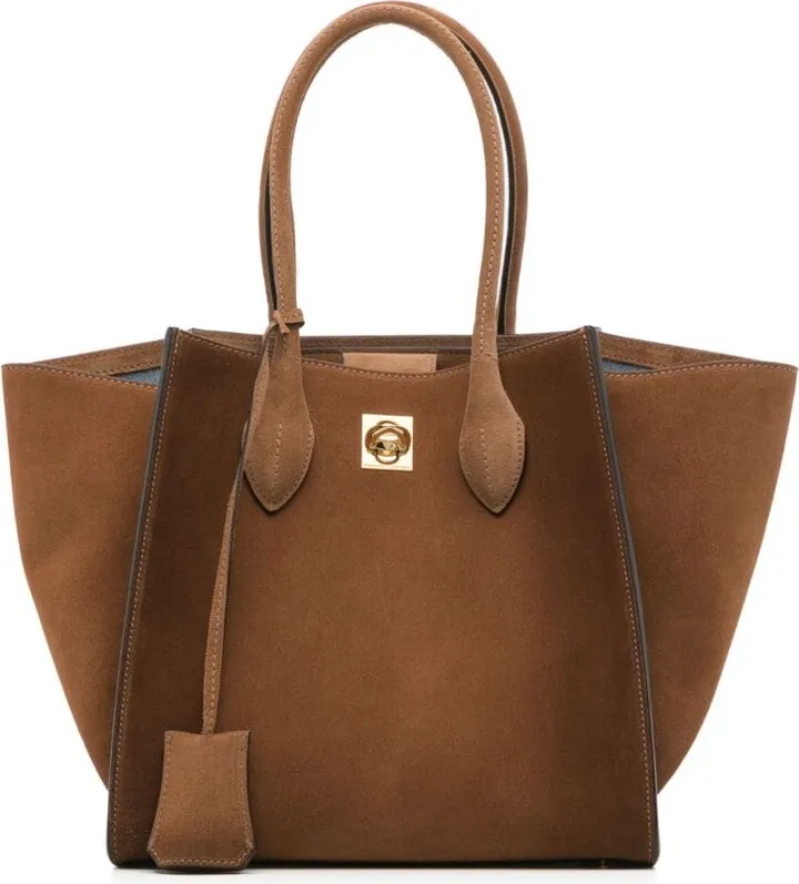 Maggie suede tote bag