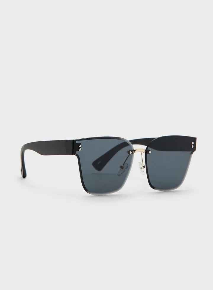 Rimless Cat Eye Sunglasses
