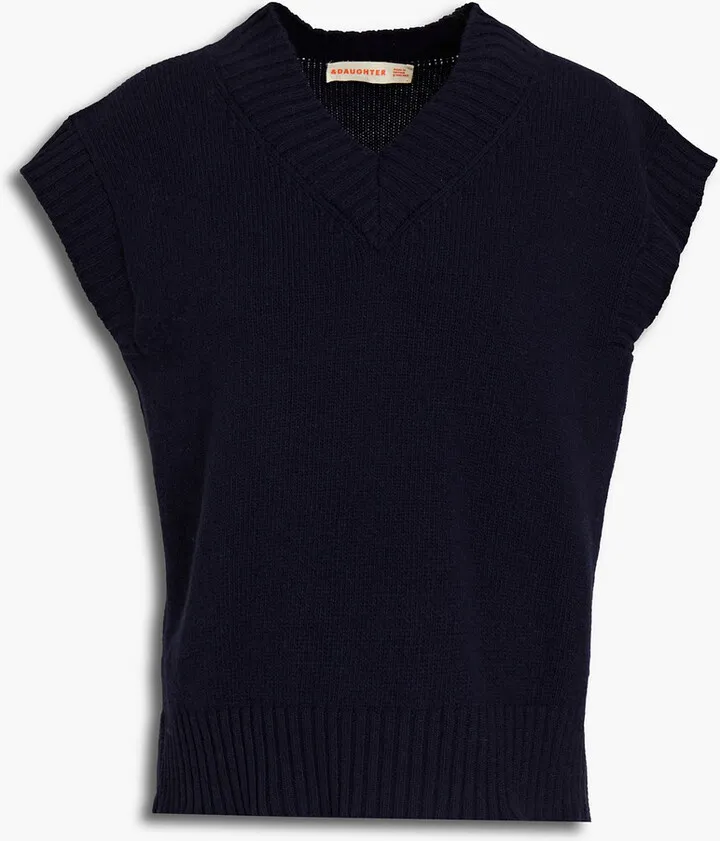 Bonnie merino wool and cashmere-blend vest