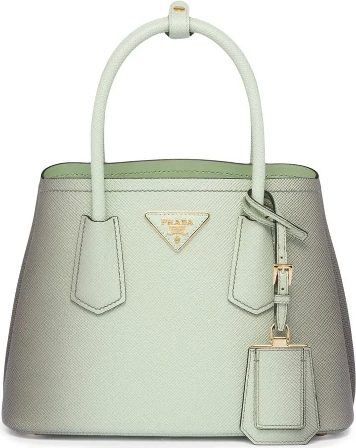Double Saffiano leather mini bag