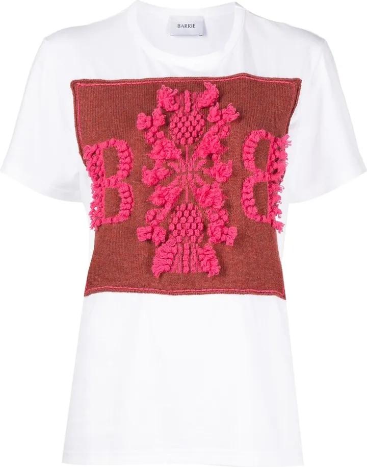 cashmere patch T-shirt