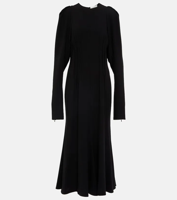 Hull crepe maxi dress
