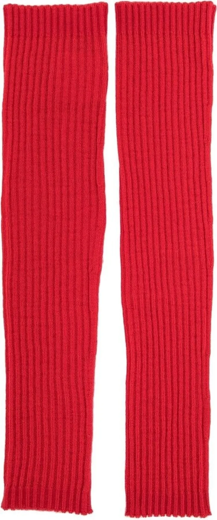 Lala ribbed knit arm warmers