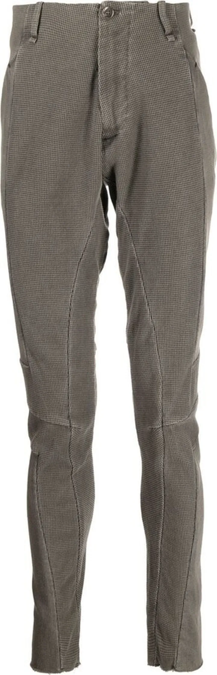 Waffle-Knit Tapered-Leg Trousers