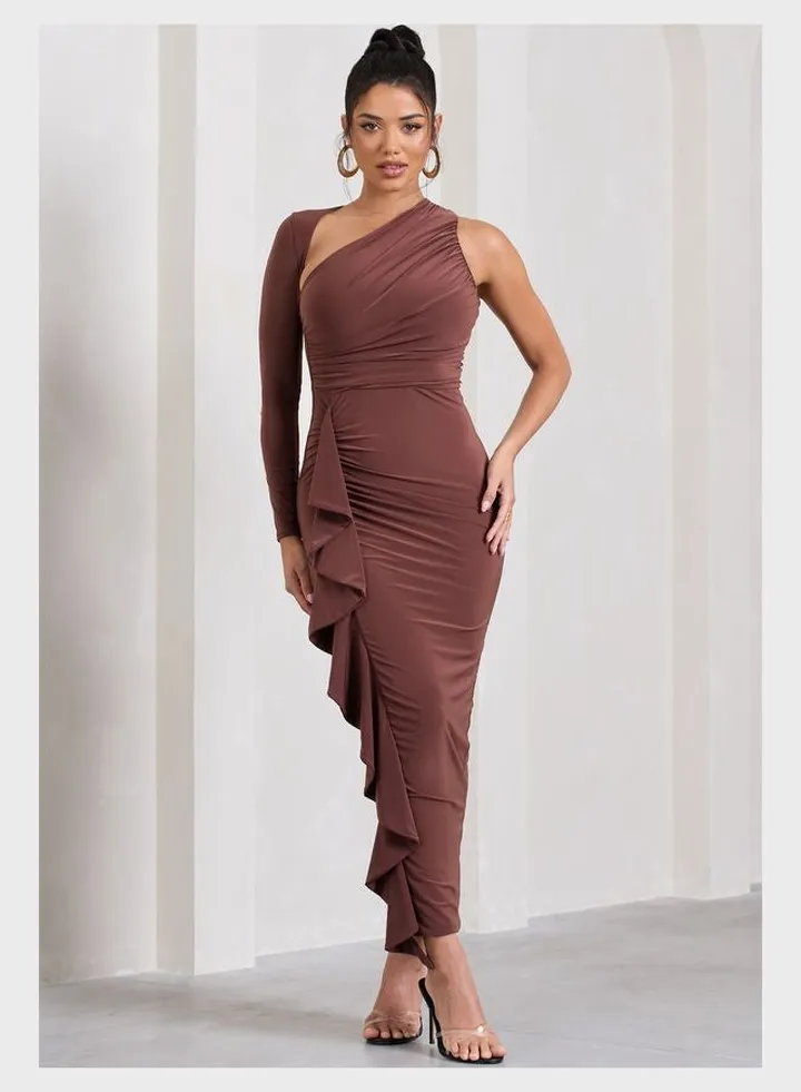 One Shoulder Cut Out Dress