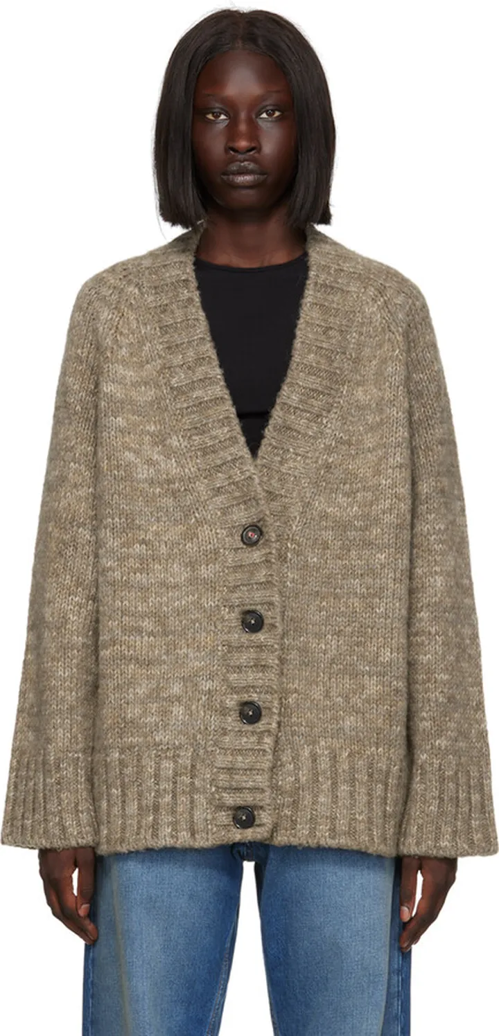 Maison Margiela Brown Botanical Dye Cardigan