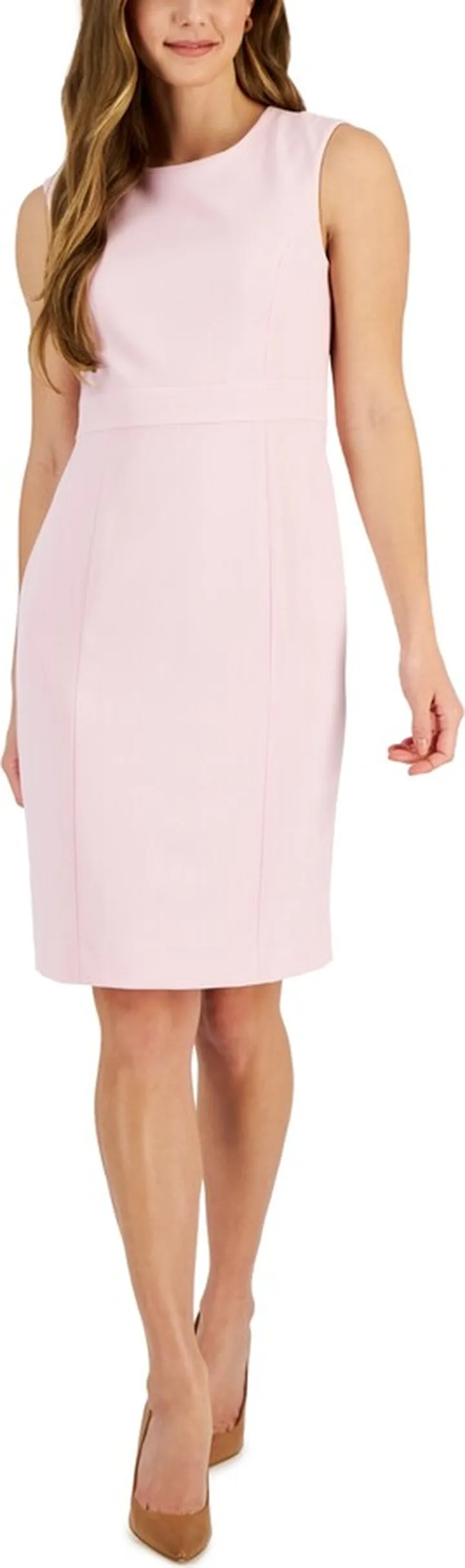 Kasper Women's Sleeveless Princess-Seam Sheath Dress
