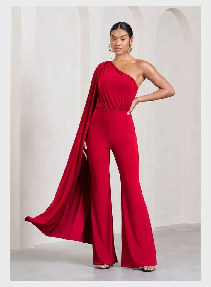 Cape Sleeve Jumpsuit