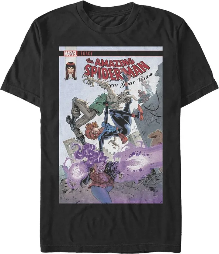 Men's Marvel Legacy Spider-Man Renew Your Vows T-Shirt - Black - Small