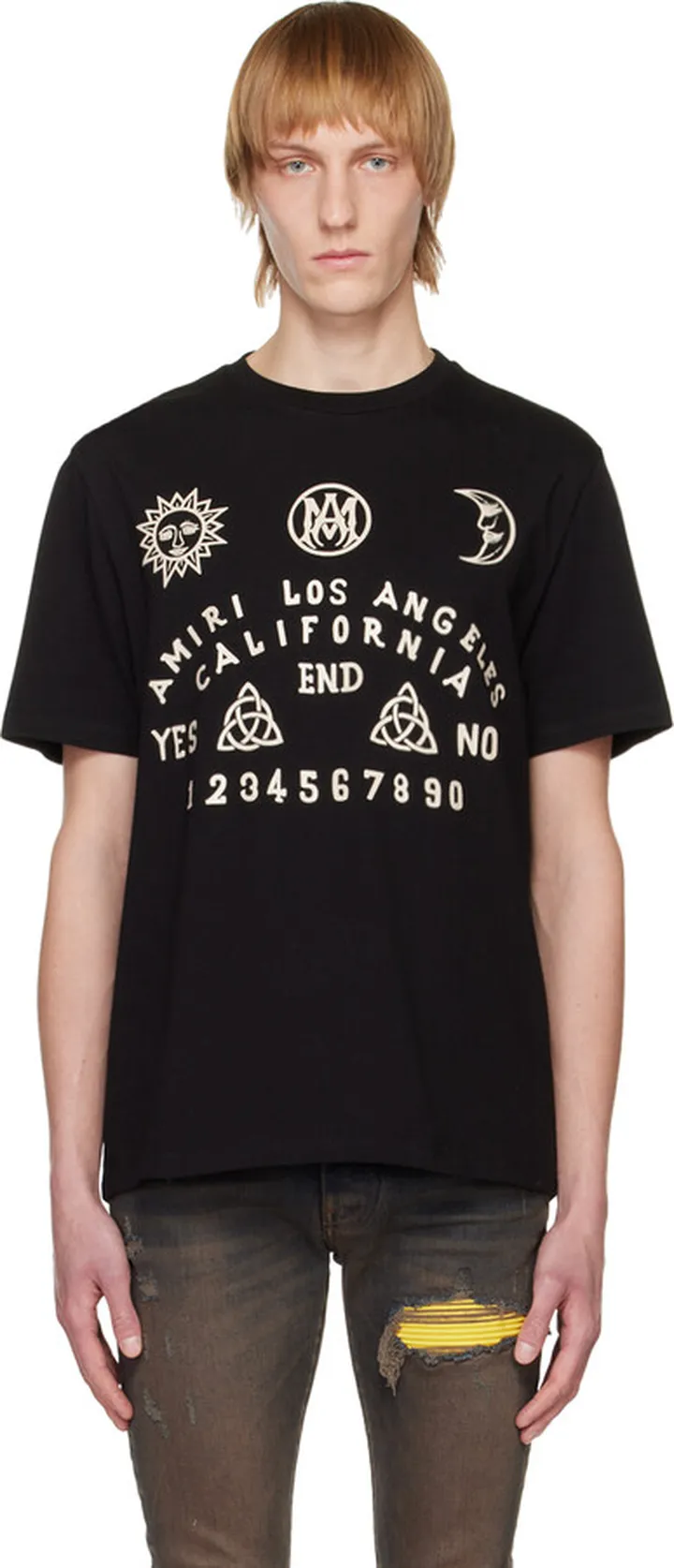 AMIRI Black Ouija Board T-Shirt
