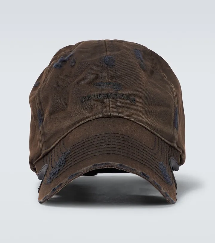 Distressed baseball cap