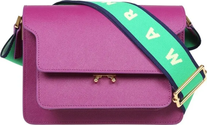 Marni Trunk Foldover Shoulder Bag
