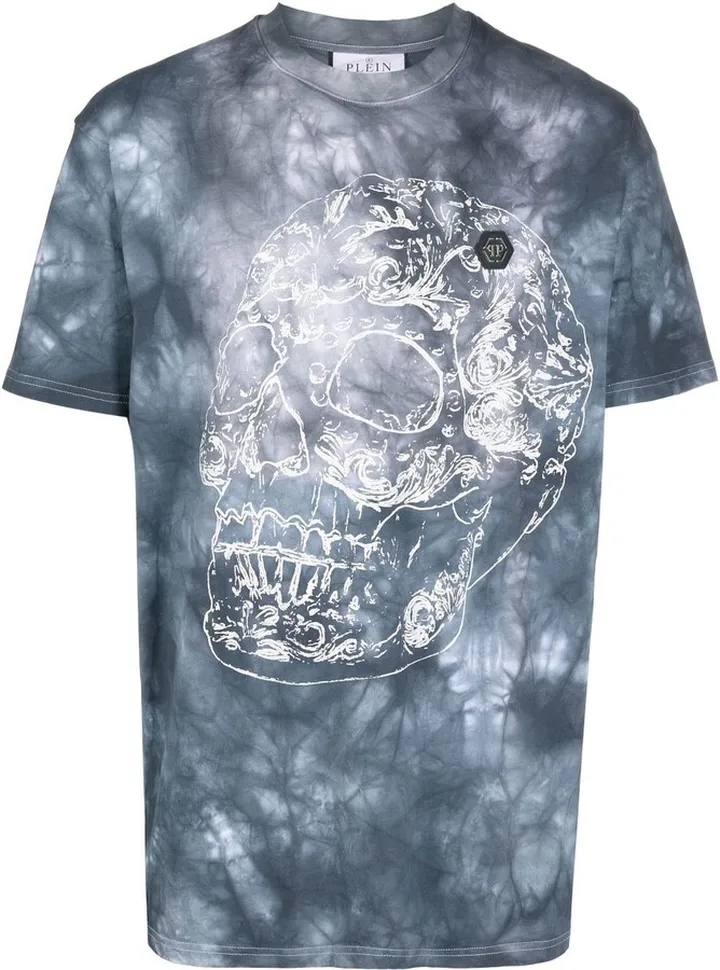 Gothic Plein tie-dye T-shirt