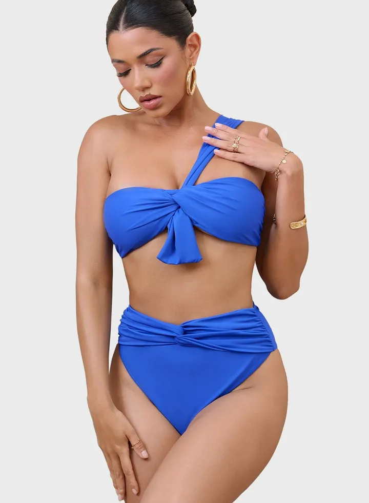 Bardot Draped Bkini Top