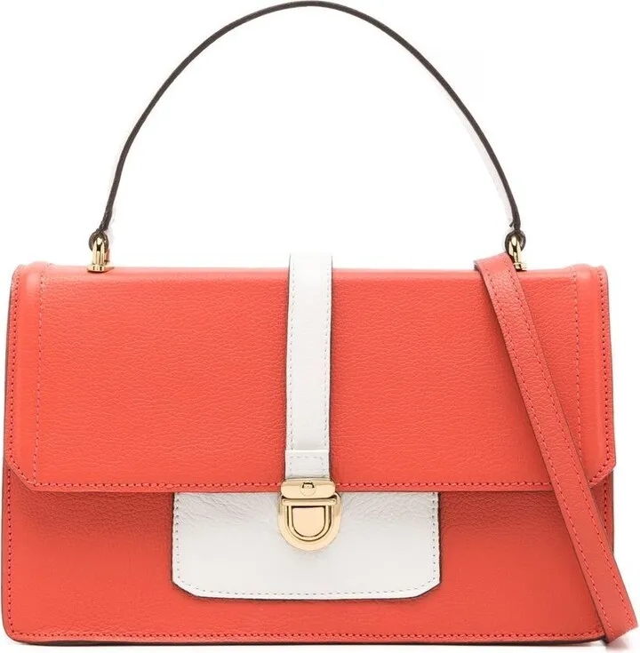 Bianchi two-tone crossbody bag