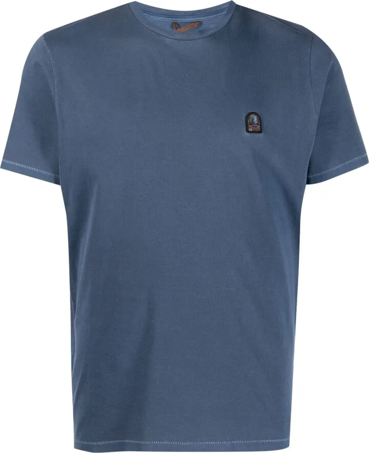 logo-patch cotton T-shirt