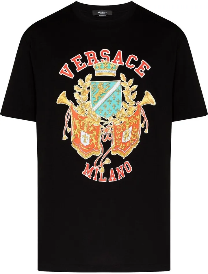 crest logo-print crew-neck T-shirt